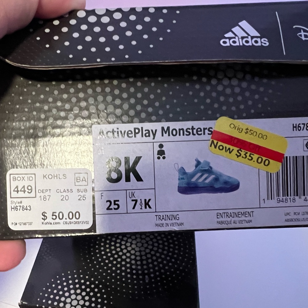 ADIDAS Disney monsters Inc sneakers